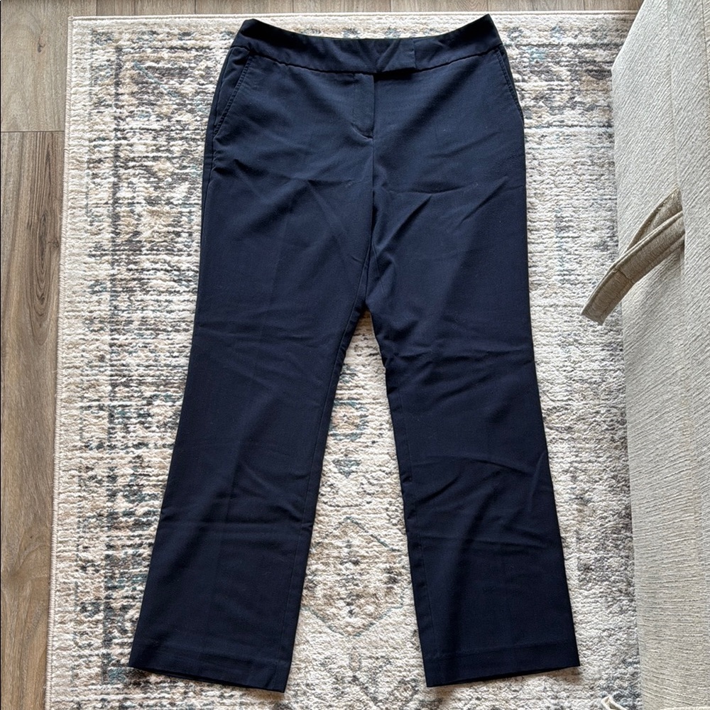 Covington Blue Trousers Straight-Leg Flat Front